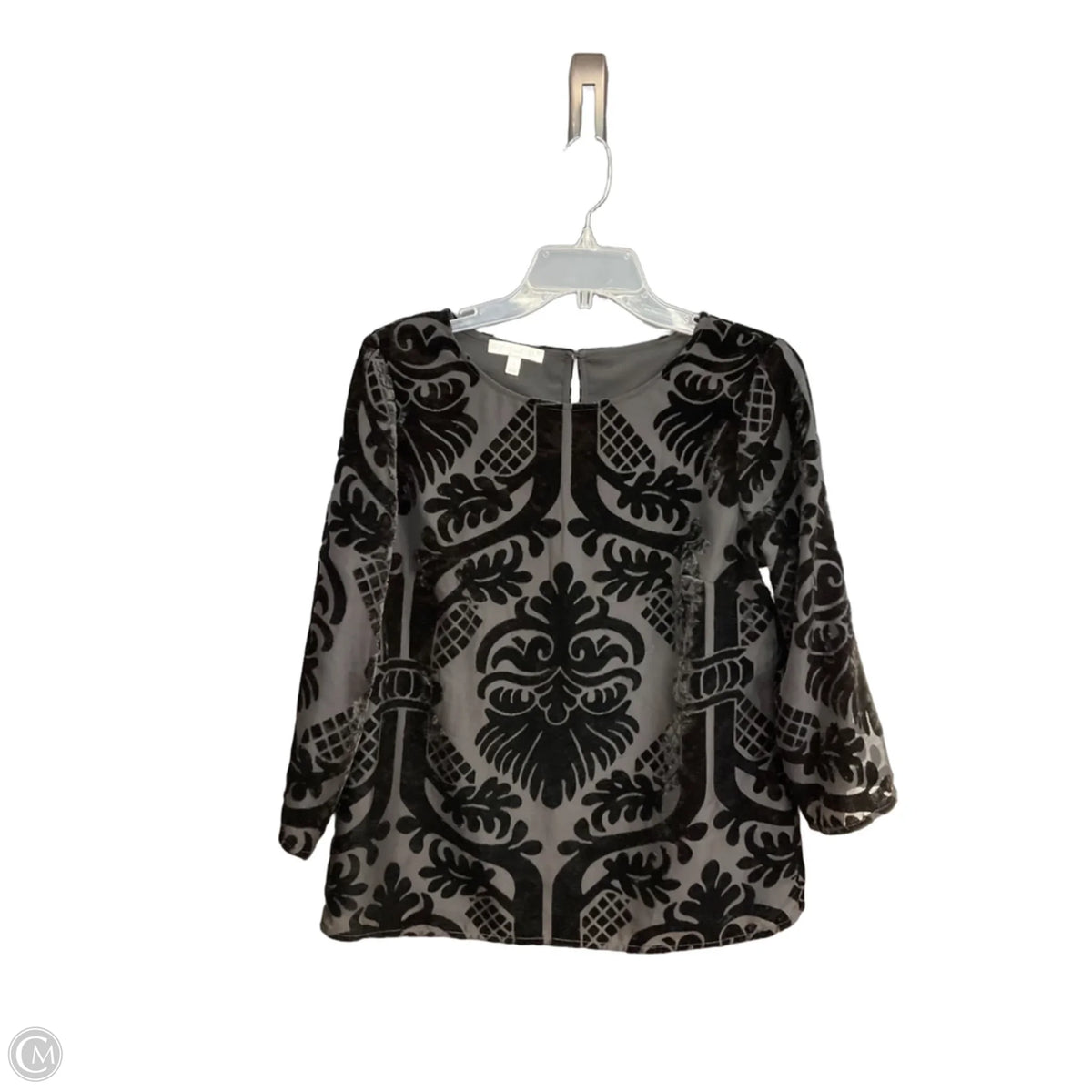 Top Long Sleeve By Talbots In Black, Size: S