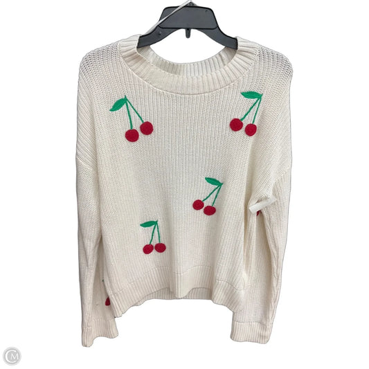 Sweater By Cynthia Rowley In Cream, Size: M