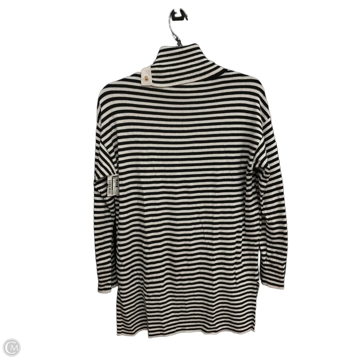 Top Long Sleeve By Chicos In Striped Pattern, Size: Xs