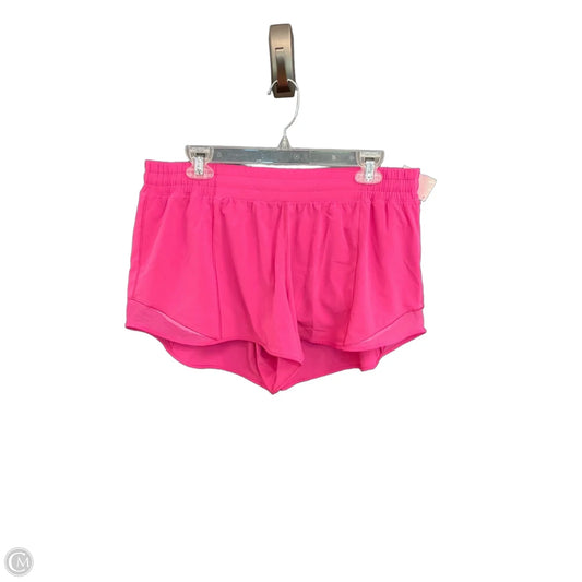 Athletic Shorts By Lululemon In Pink, Size: 14