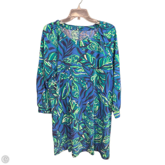 Dress Designer By Lilly Pulitzer In Blue & Green, Size: Xl