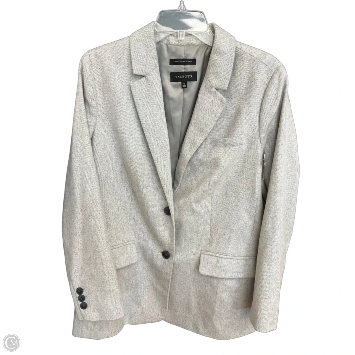 Blazer By Talbots In Grey, Size: L