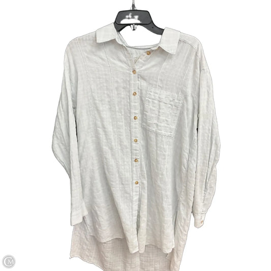 Dress Casual Midi By Anthropologie In Blue, Size: L