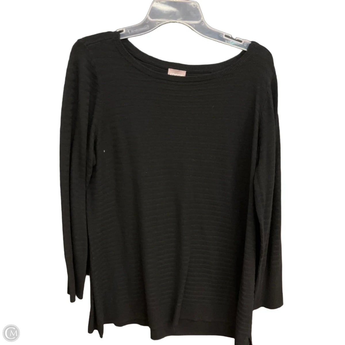 Top Long Sleeve By Chicos In Black, Size: Xl