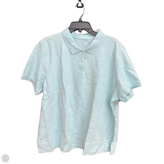 Top Short Sleeve By L.l. Bean In Blue, Size: 3x