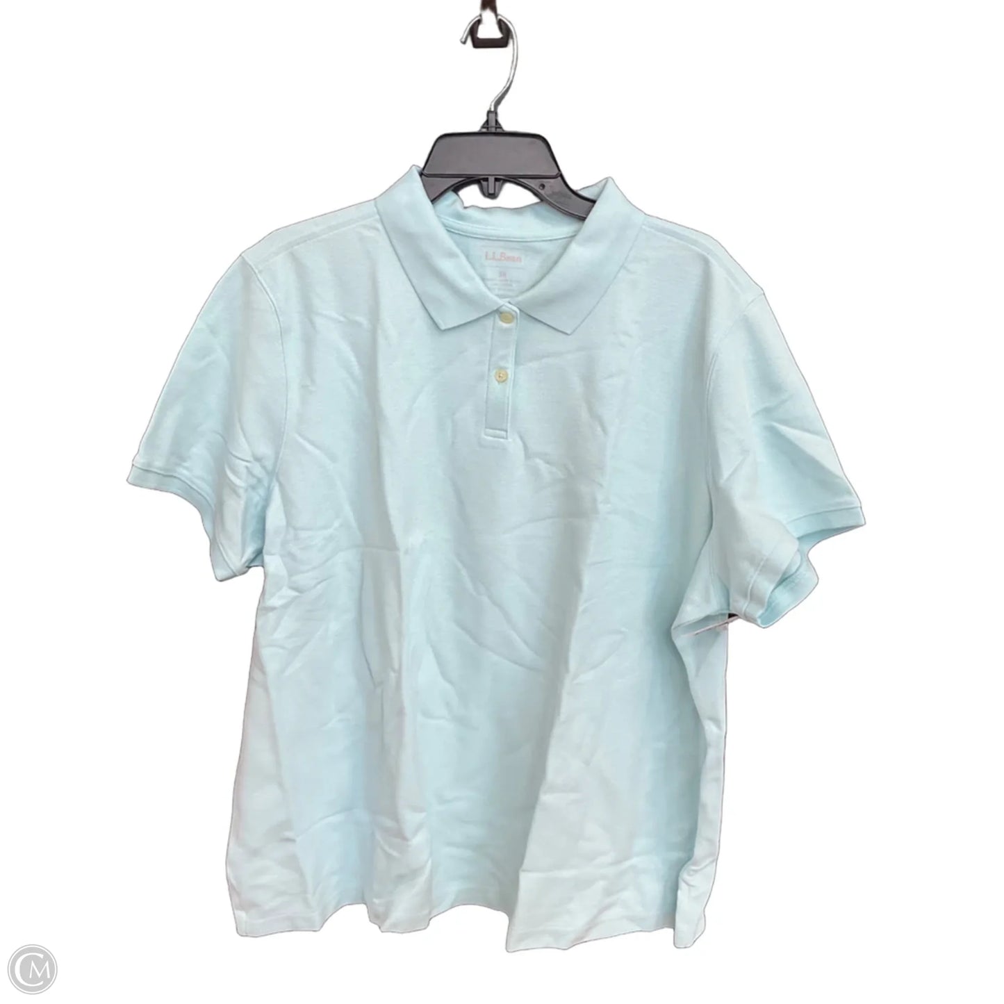 Top Short Sleeve By L.l. Bean In Blue, Size: 3x