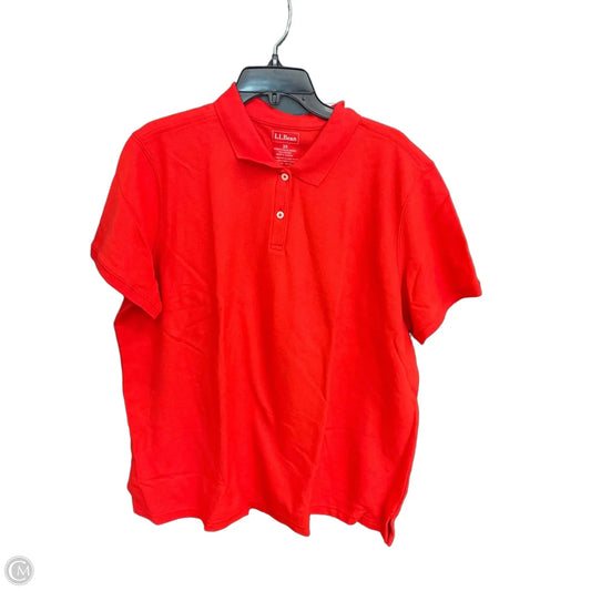 Top Short Sleeve By L.l. Bean In Orange, Size: 2x
