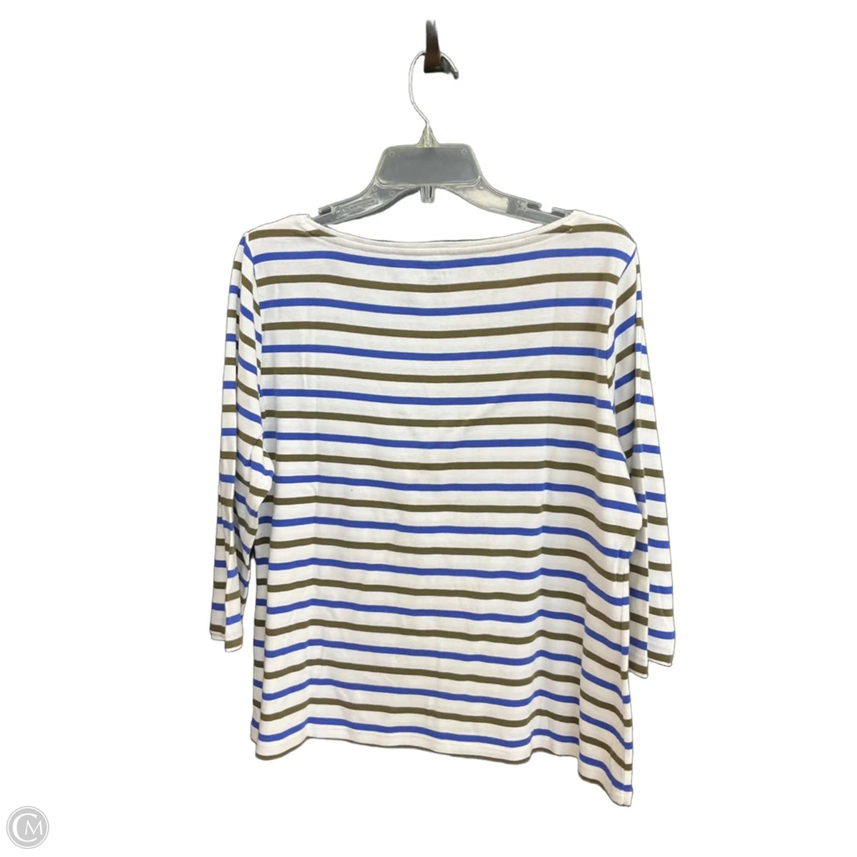 Top Long Sleeve By Talbots In Striped Pattern, Size: Xlp