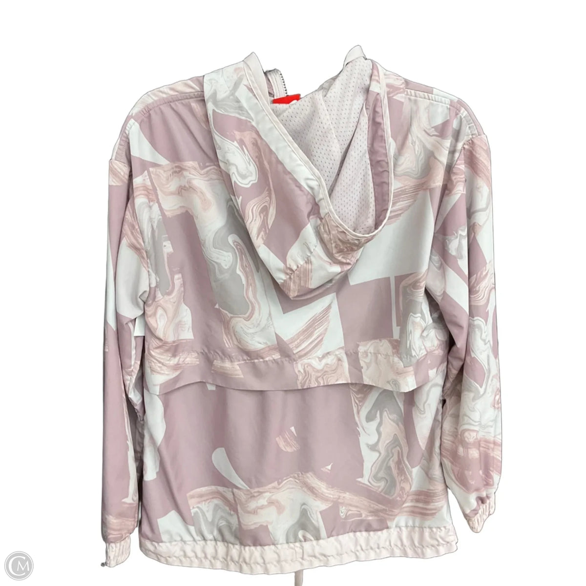 Athletic Jacket By Nike In Pink, Size: M