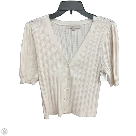 Cardigan By Loft In White, Size: L