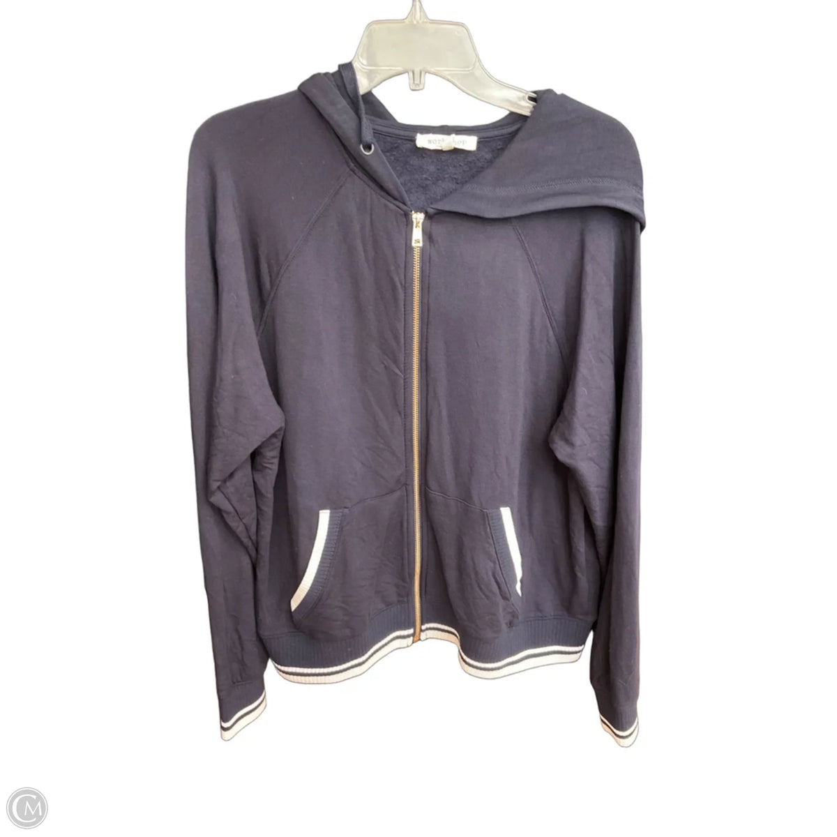 Jacket Shirt By Workshop In Blue, Size: L