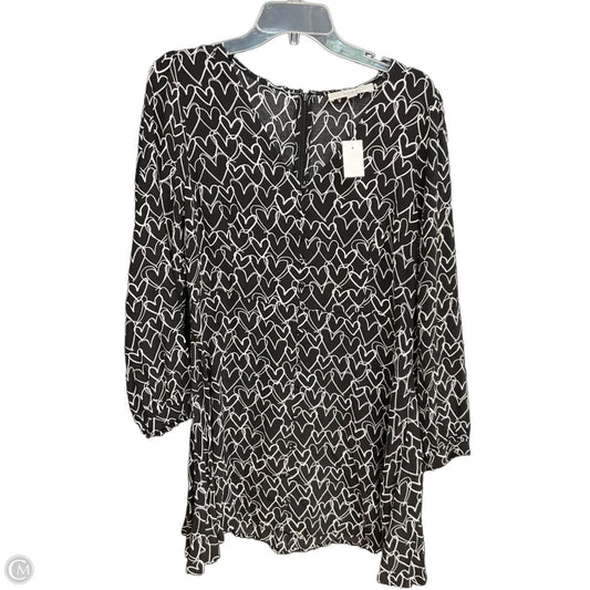 Dress Casual Midi By Loft In Black, Size: M