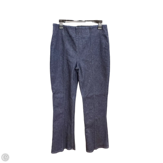 Jeans Straight By Spanx In Blue Denim, Size: 12