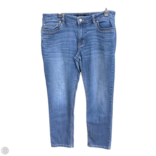 Jeans Straight By White House Black Market In Blue Denim, Size: 14