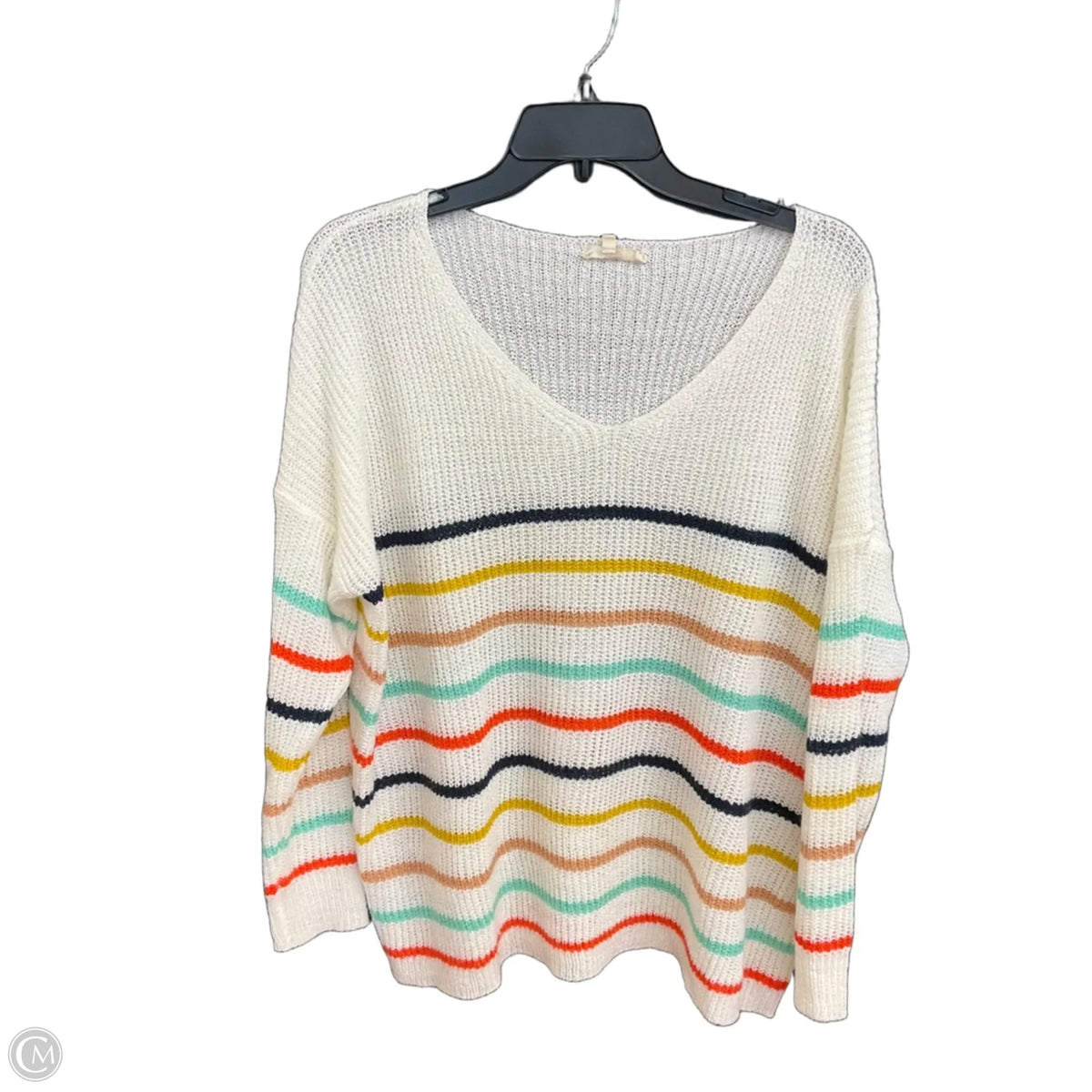 Sweater By Entro In Striped Pattern, Size: M