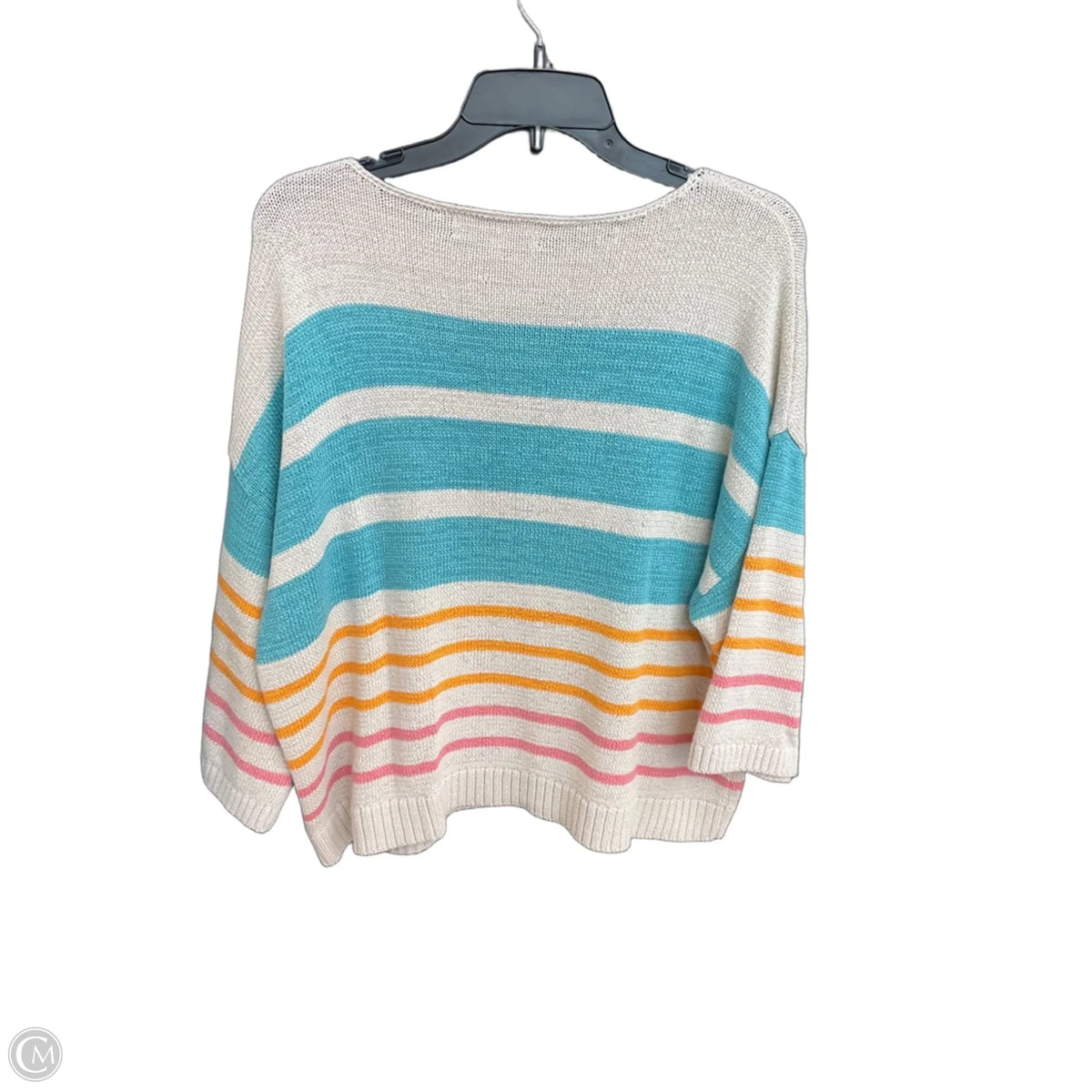 Sweater By Loft In Striped Pattern, Size: L