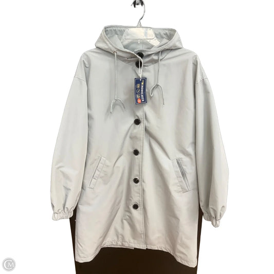 Coat Raincoat By Cmc In Grey, Size: S