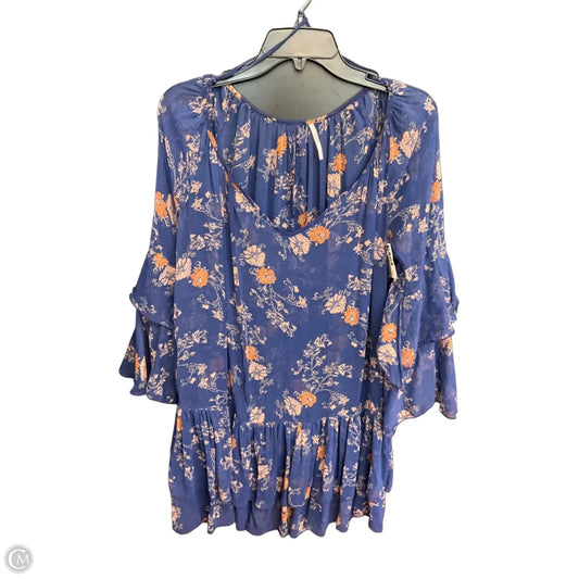 Top Long Sleeve By Free People In Blue, Size: Xs
