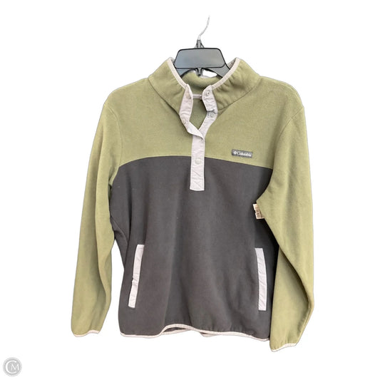 Sweatshirt Collar By Columbia In Green & Grey, Size: Xl