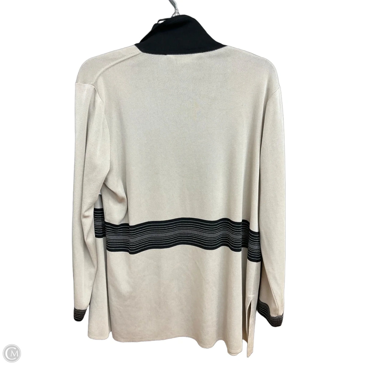 Cardigan By Misook In Black & Tan, Size: L