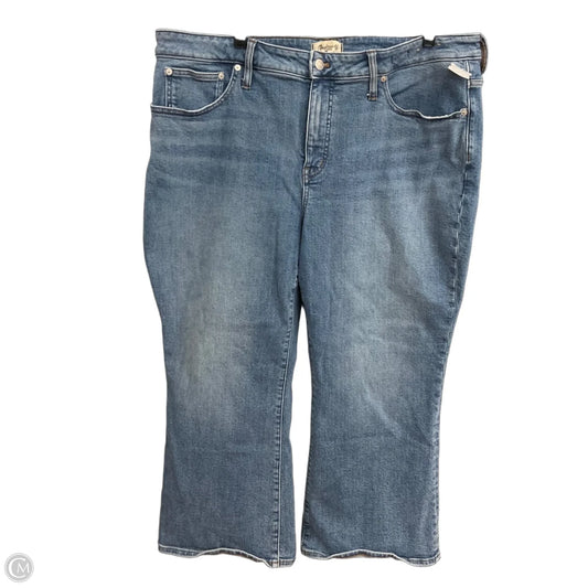 Jeans Straight By Madewell In Blue Denim, Size: 20
