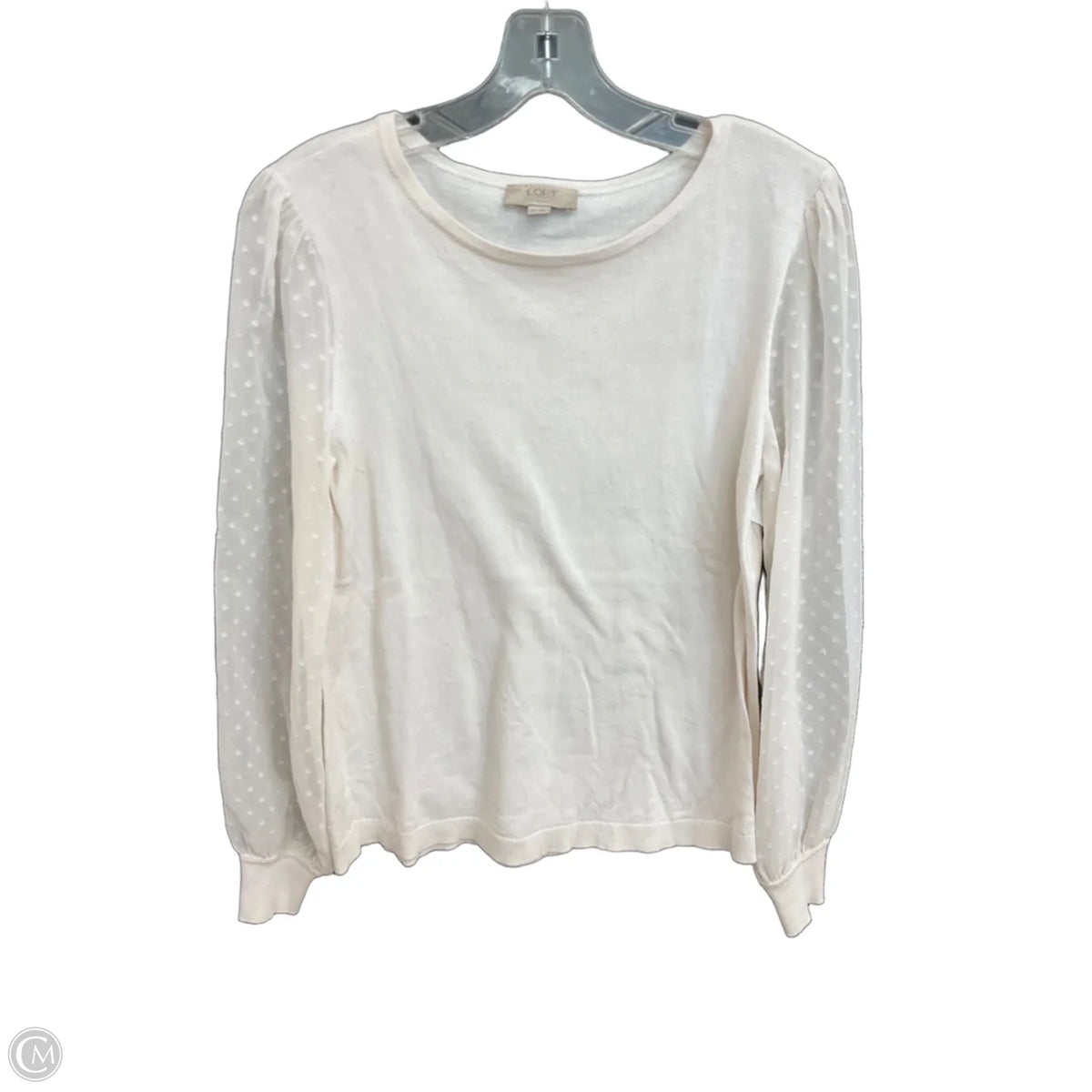 Top Long Sleeve By Loft In Cream, Size: Sp