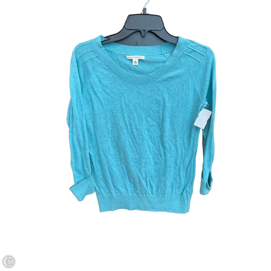 Top Long Sleeve By Banana Republic In Blue, Size: M