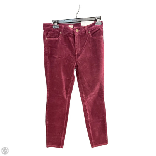 Pants Corduroy By Loft In Maroon, Size: 6p