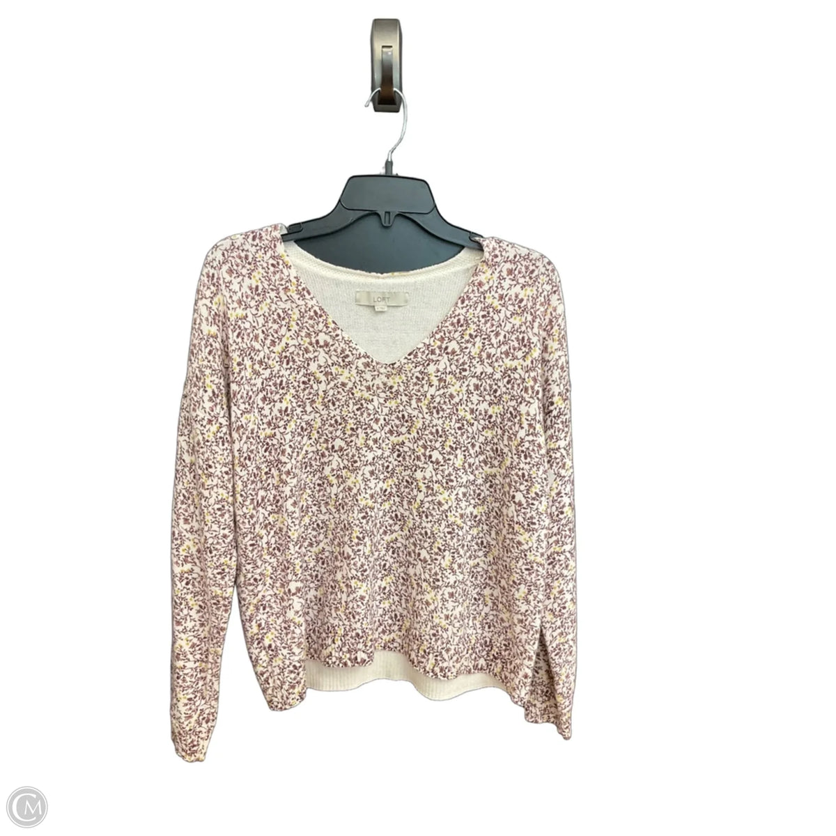 Sweater By Loft In Floral Print, Size: M