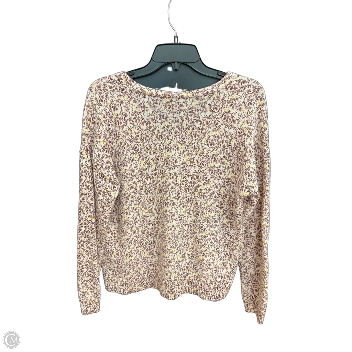 Sweater By Loft In Floral Print, Size: M