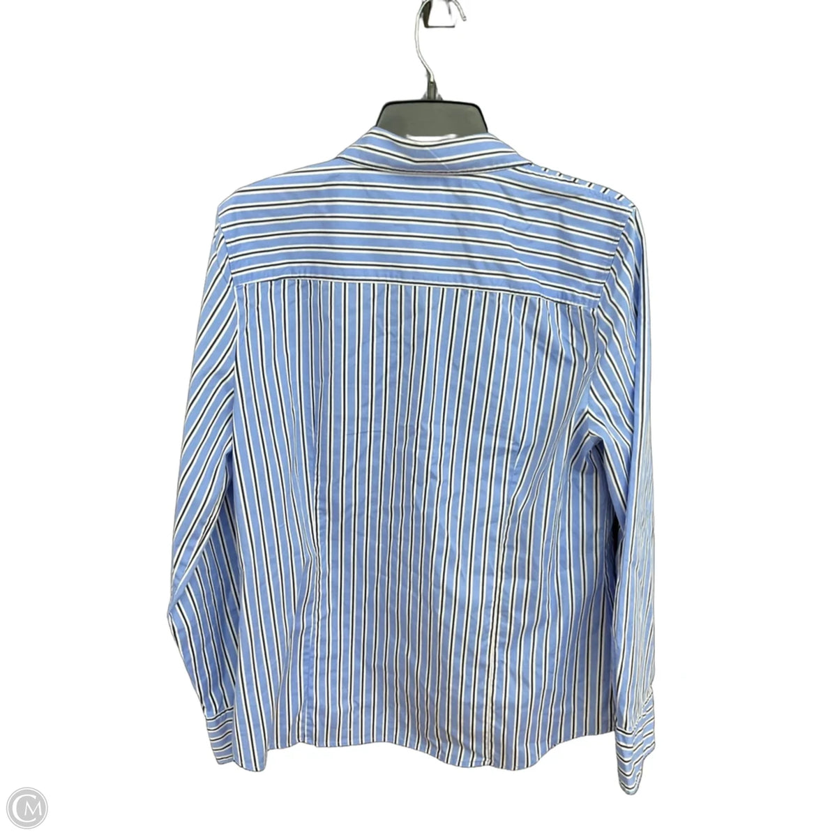 Blouse Long Sleeve By J. Crew In Blue, Size: L