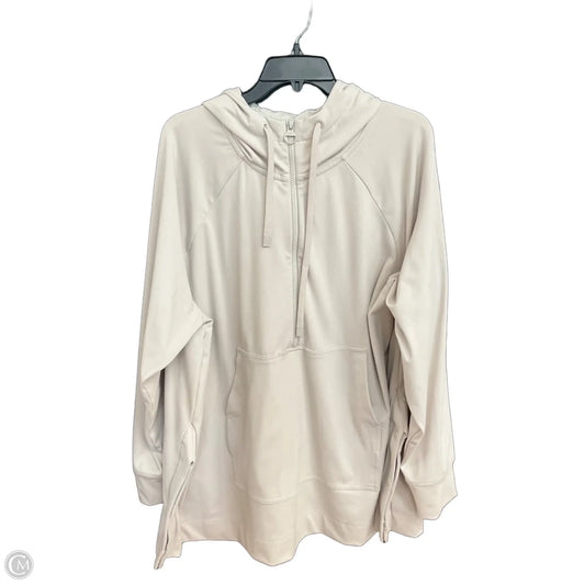 Sweatshirt Hoodie By Athleta In Cream, Size: Xl