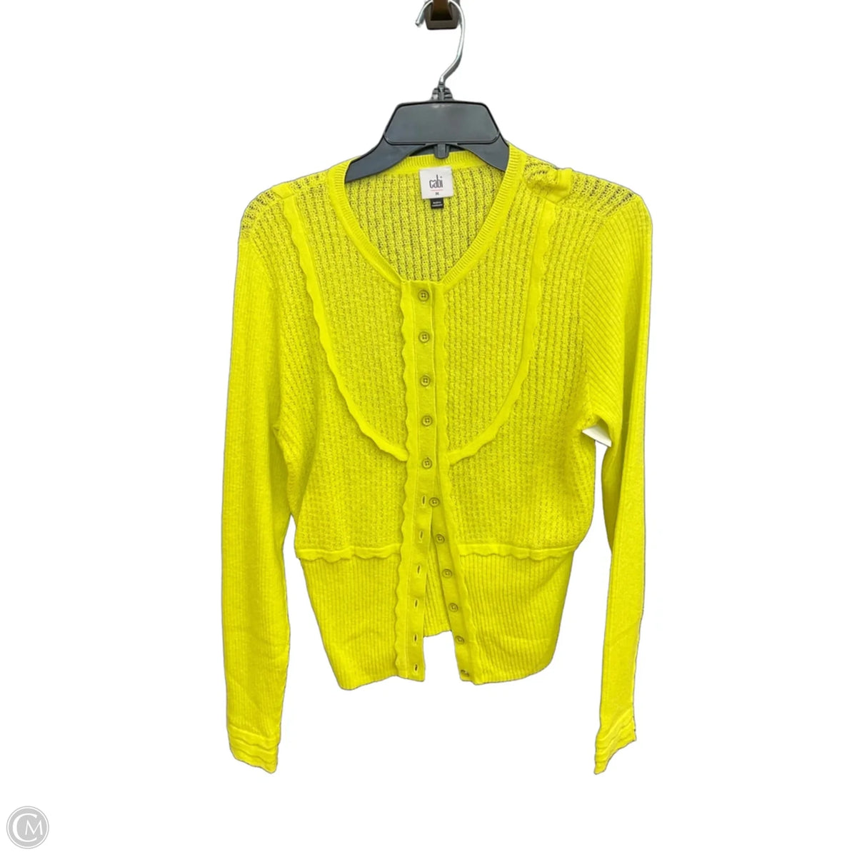 Cardigan By Cabi In Yellow, Size: M