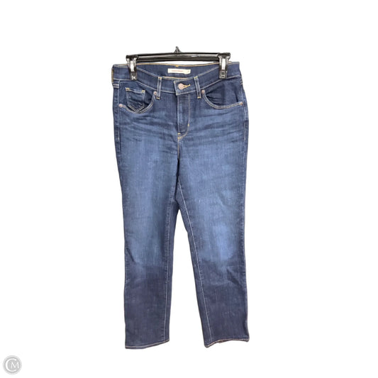 Jeans Straight By Levis In Blue Denim, Size: 2