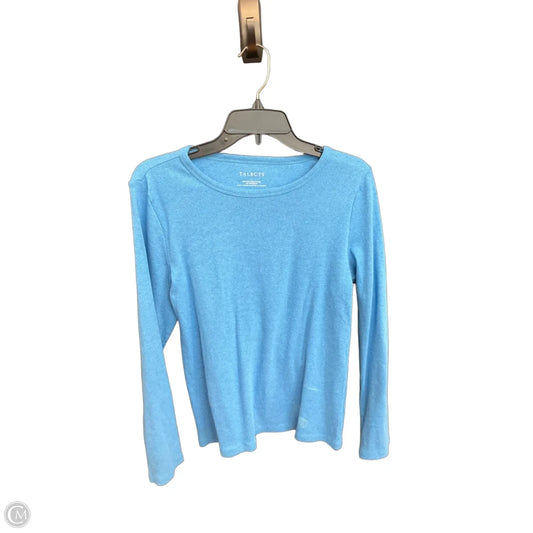 Top Long Sleeve By Talbots In Blue, Size: L