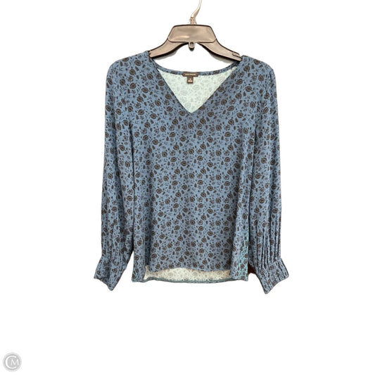 Top Long Sleeve By Ann Taylor In Blue, Size: Xs