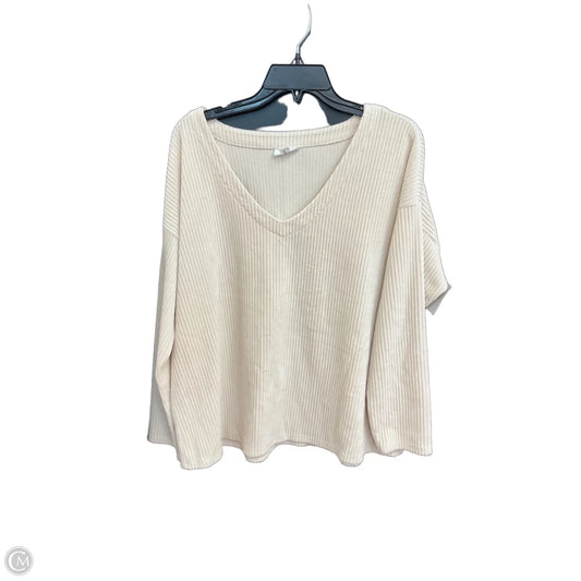 Sweater By J. Jill In Cream, Size: Xl