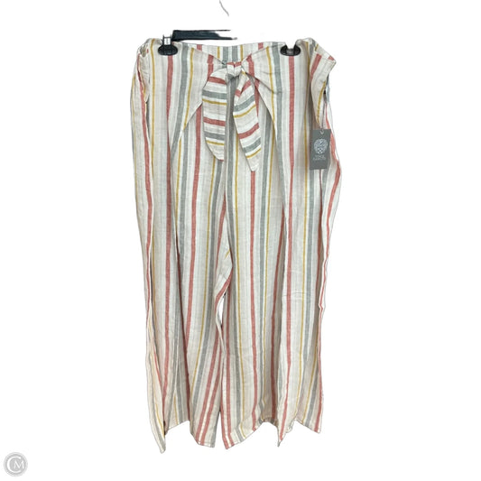 Pants Linen By Vince Camuto In Striped Pattern, Size: Xl
