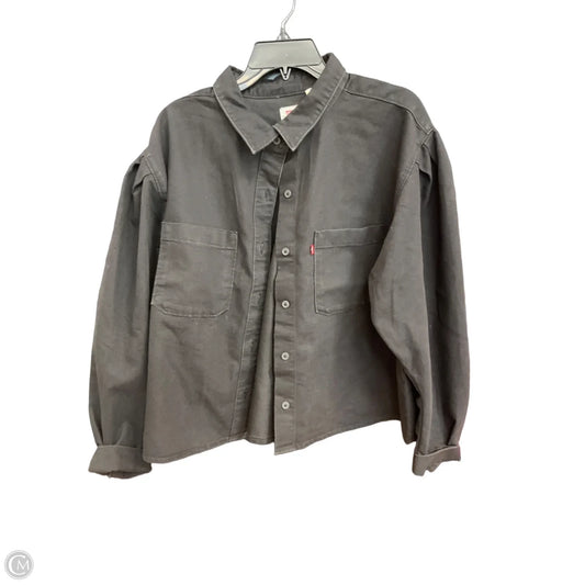 Blouse Long Sleeve By Levis In Black, Size: Xl