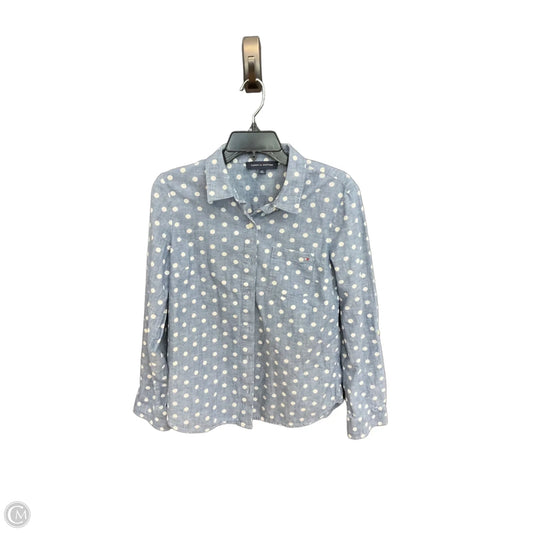 Blouse Long Sleeve By Tommy Hilfiger In Polkadot Pattern, Size: Sp