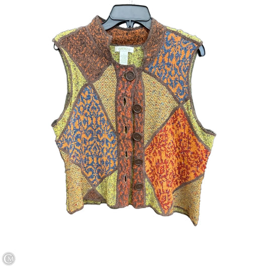 Vest Sweater By Orvis In Multi-colored, Size: L