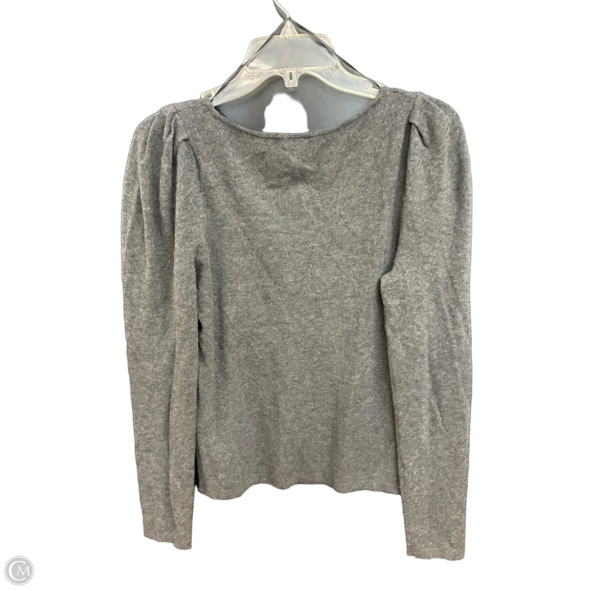 Top Long Sleeve By Ann Taylor In Grey, Size: M