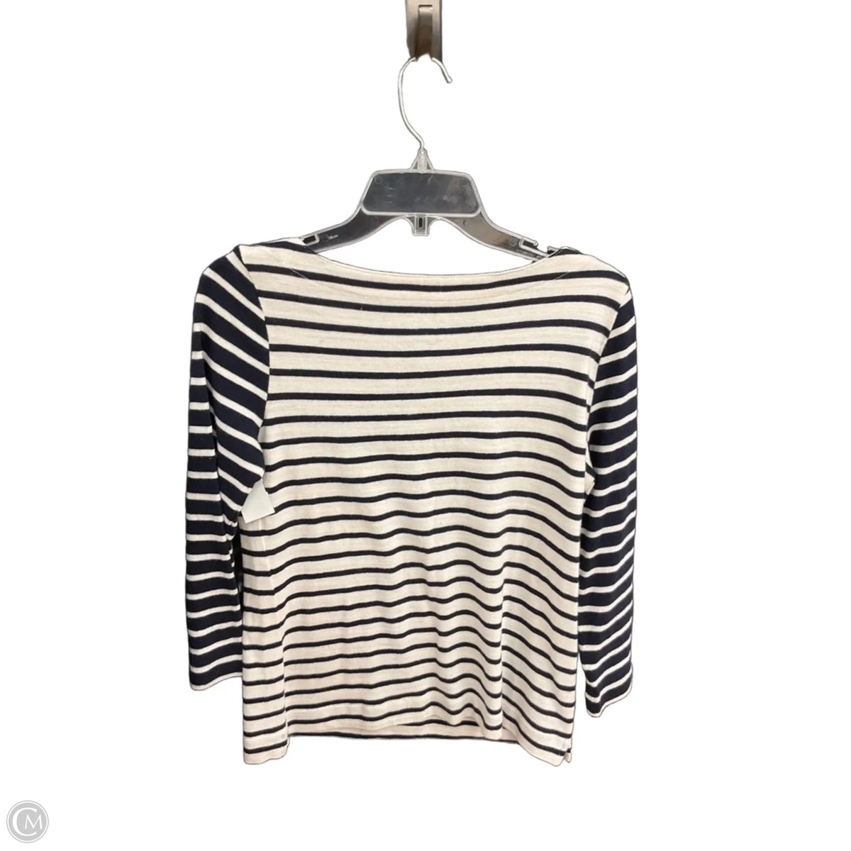 Top Long Sleeve By Loft In Striped Pattern, Size: S