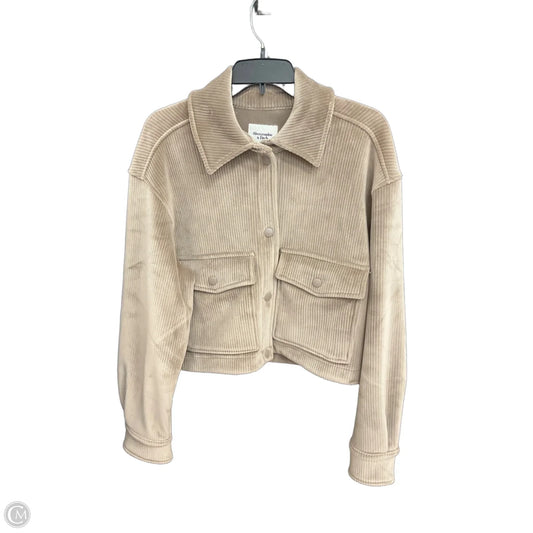 Jacket Fleece By Abercrombie And Fitch In Brown, Size: M