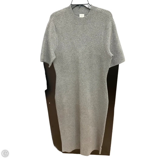 Dress Casual Maxi By Abercrombie And Fitch In Grey, Size: Xl