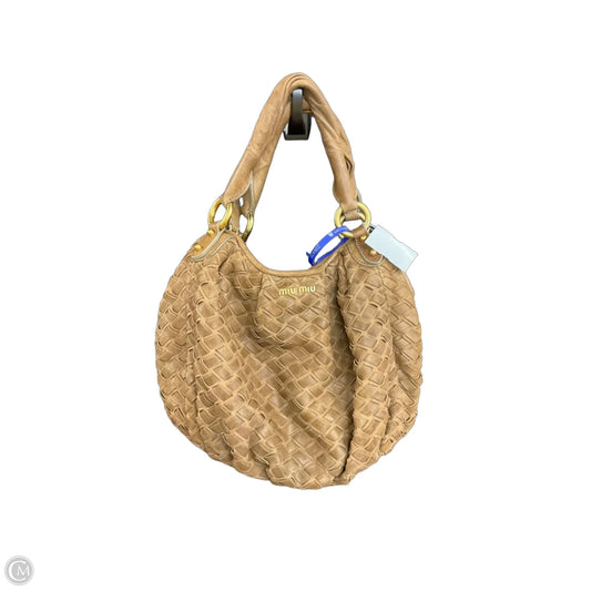 Handbag Luxury Designer By Miu Miu, Size: Large