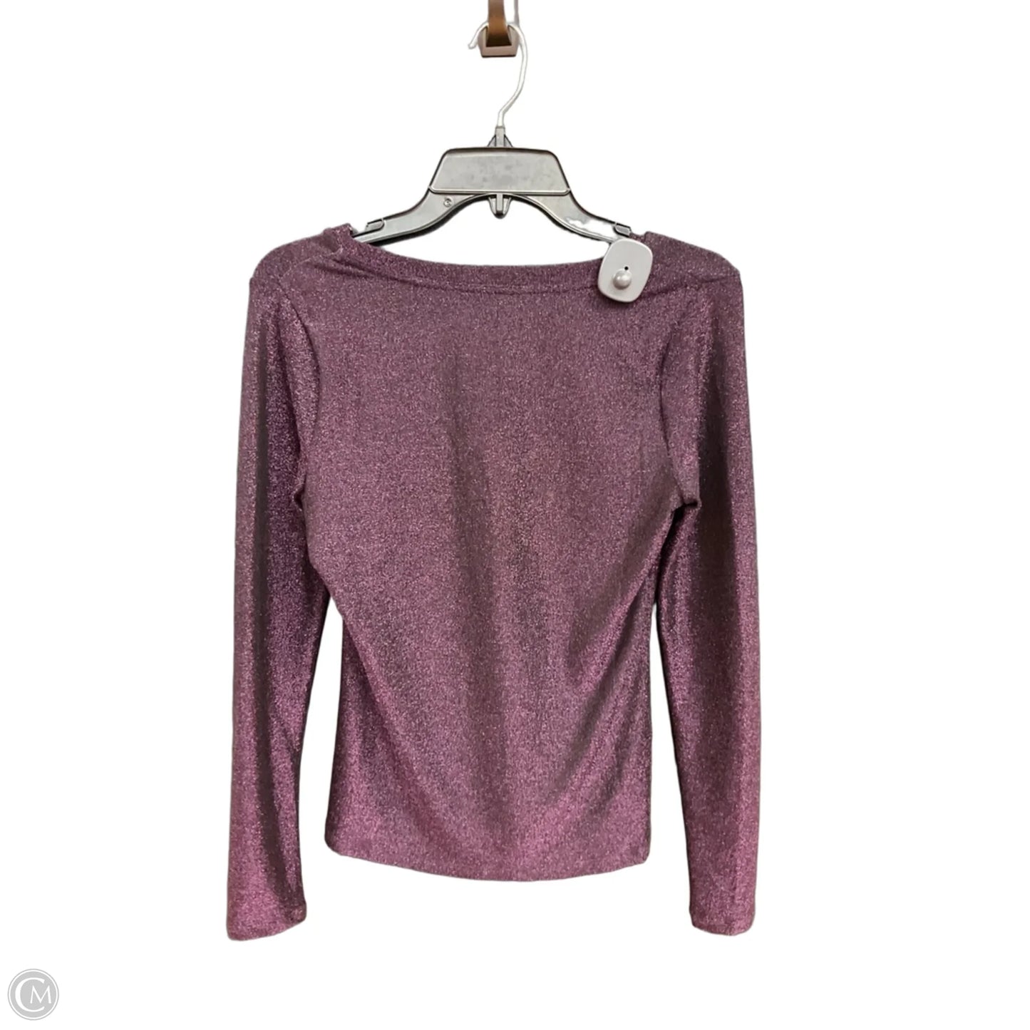 Top Long Sleeve By White House Black Market In Purple, Size: Xs