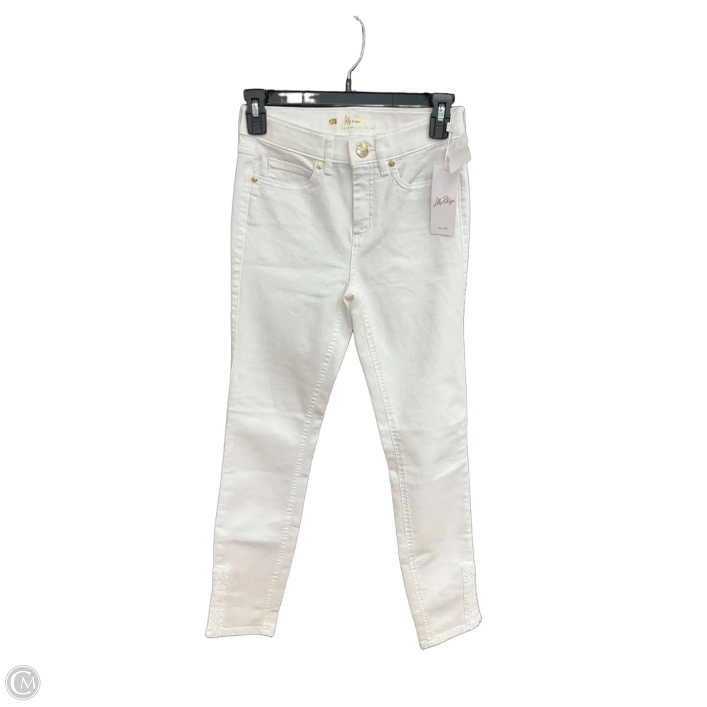 Pants Designer By Lilly Pulitzer In White, Size: 0