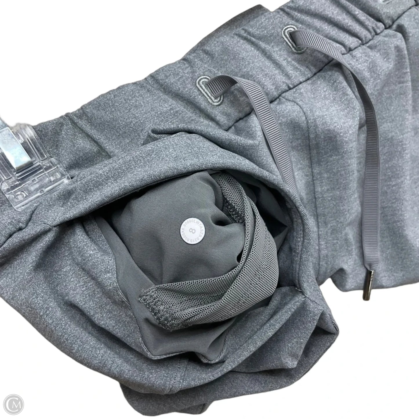 Athletic Shorts By Lululemon In Grey, Size: 8