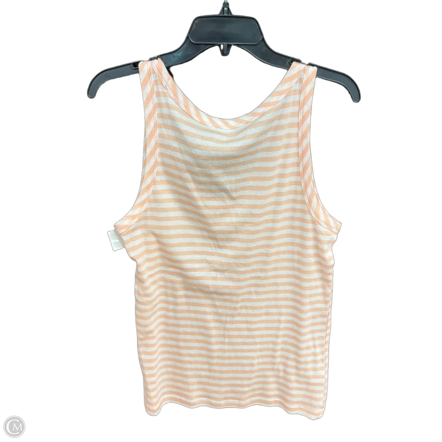 Top Sleeveless By Loft In Striped Pattern, Size: L